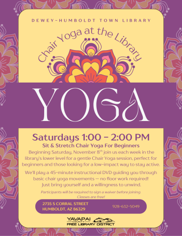 Chair Yoga At The Dewey-Humboldt Town Library