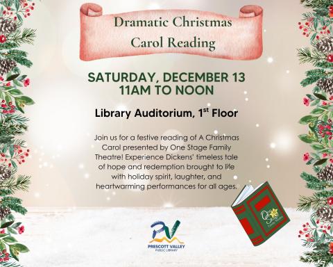 event poster with book