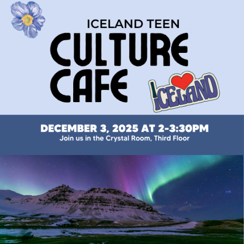 Teen Culture Cafe: Iceland with photo of the Northern Lights