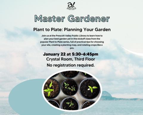 event poster with a picture of seedlings