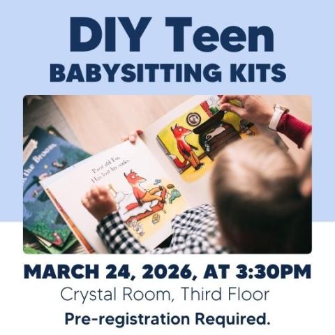 Blue and White DIY Teen Babysitting Kits Flyer