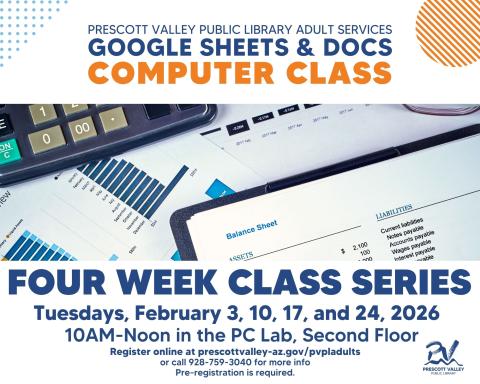 event poster with a picture of data sheets