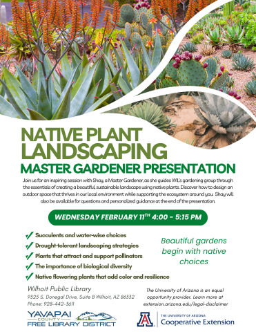Native Plant Landscaping Event Flyer