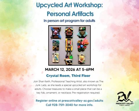 event poster with personal artifact examples