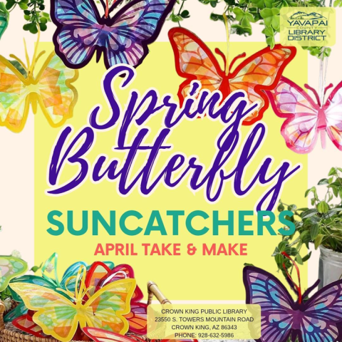 Brighten up your spring with our Butterfly Suncatcher Take-and-Make Kits