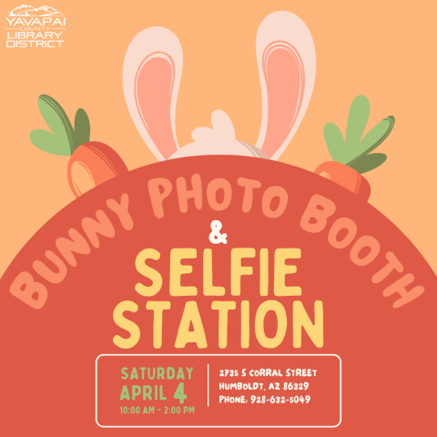 Bunny Photo Booth & Selfie Station at The Dewey-Humboldt Town Library