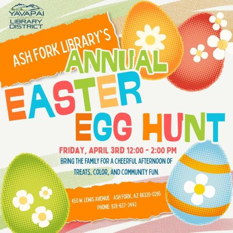 Ash Fork Library's Annual Easter Egg Hunt