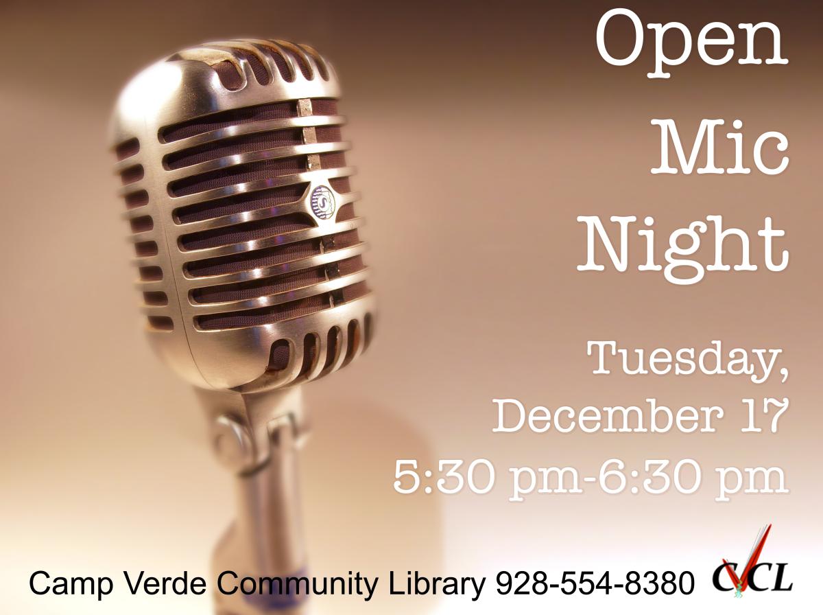 Open Mic flyer