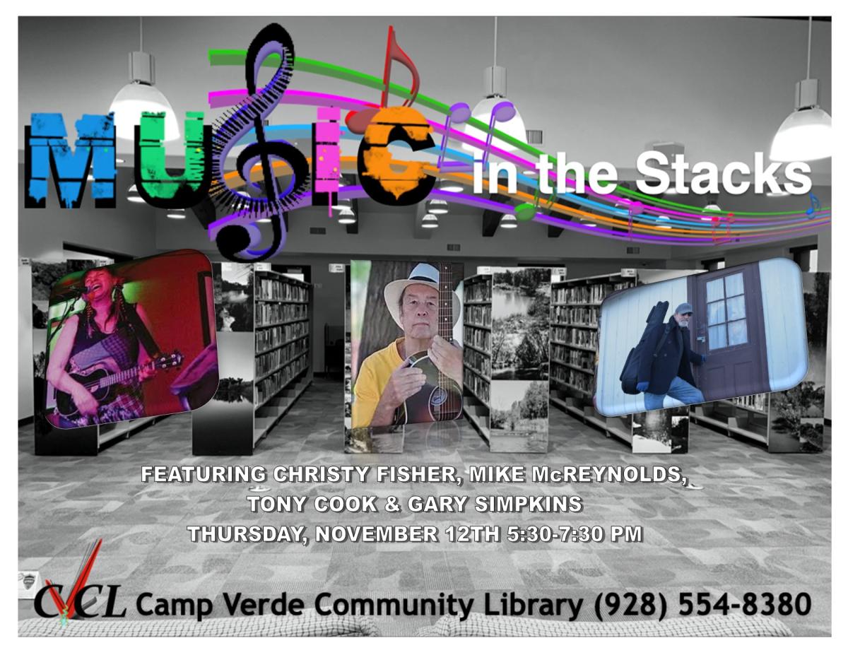 Music in the Stacks flyer