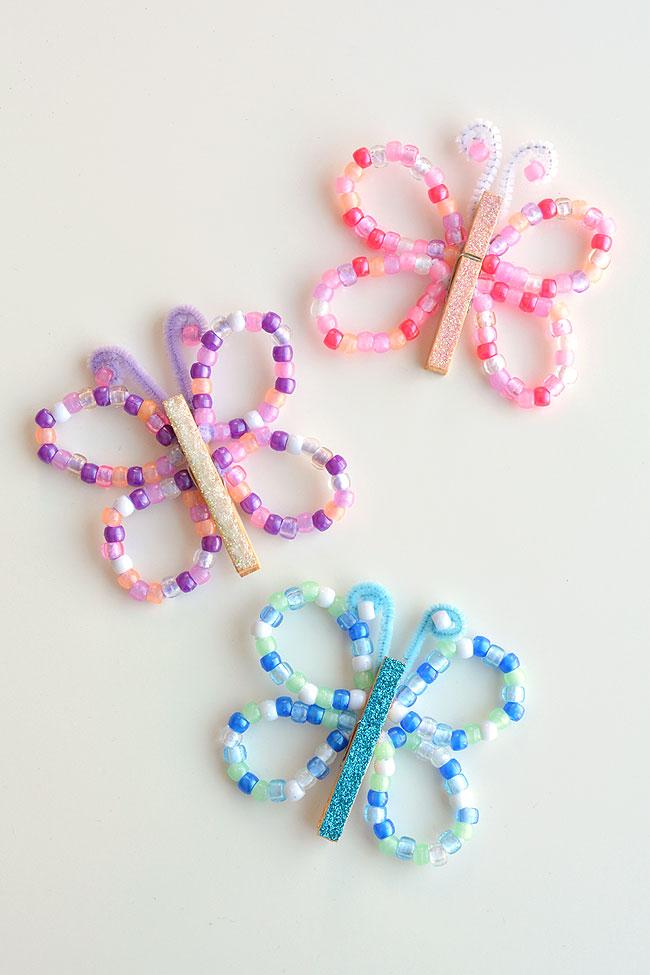 Beaded Pipe Cleaner Butterflies