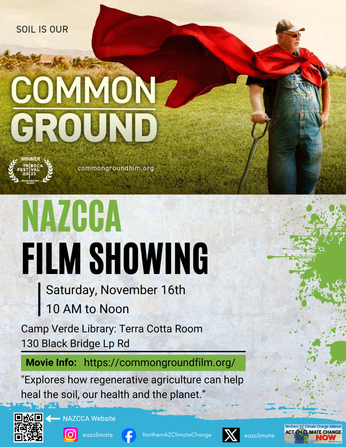 Climate change film flyer