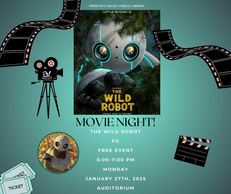 event poster with poster of movie with a robot