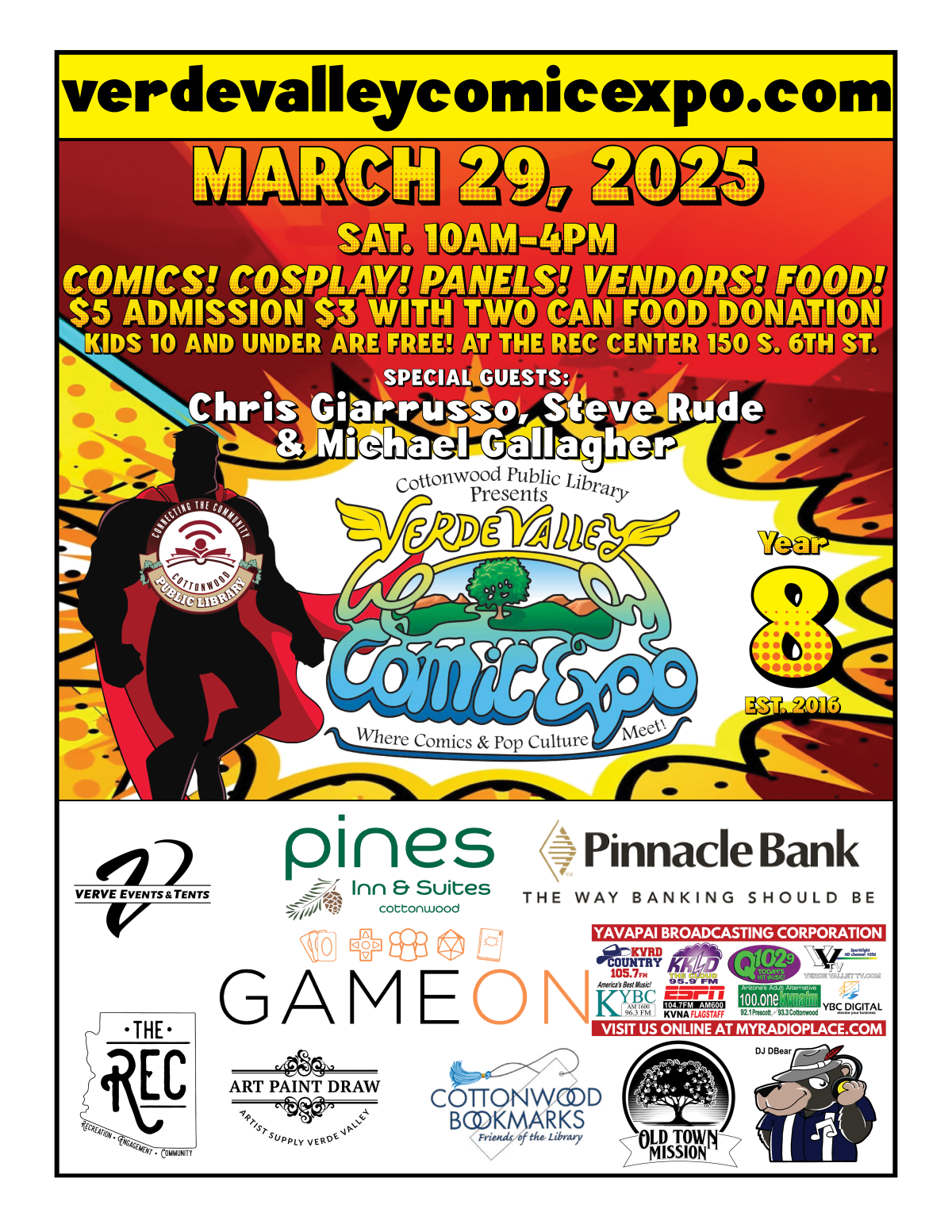 Verde Valley Comic Expo Flyer