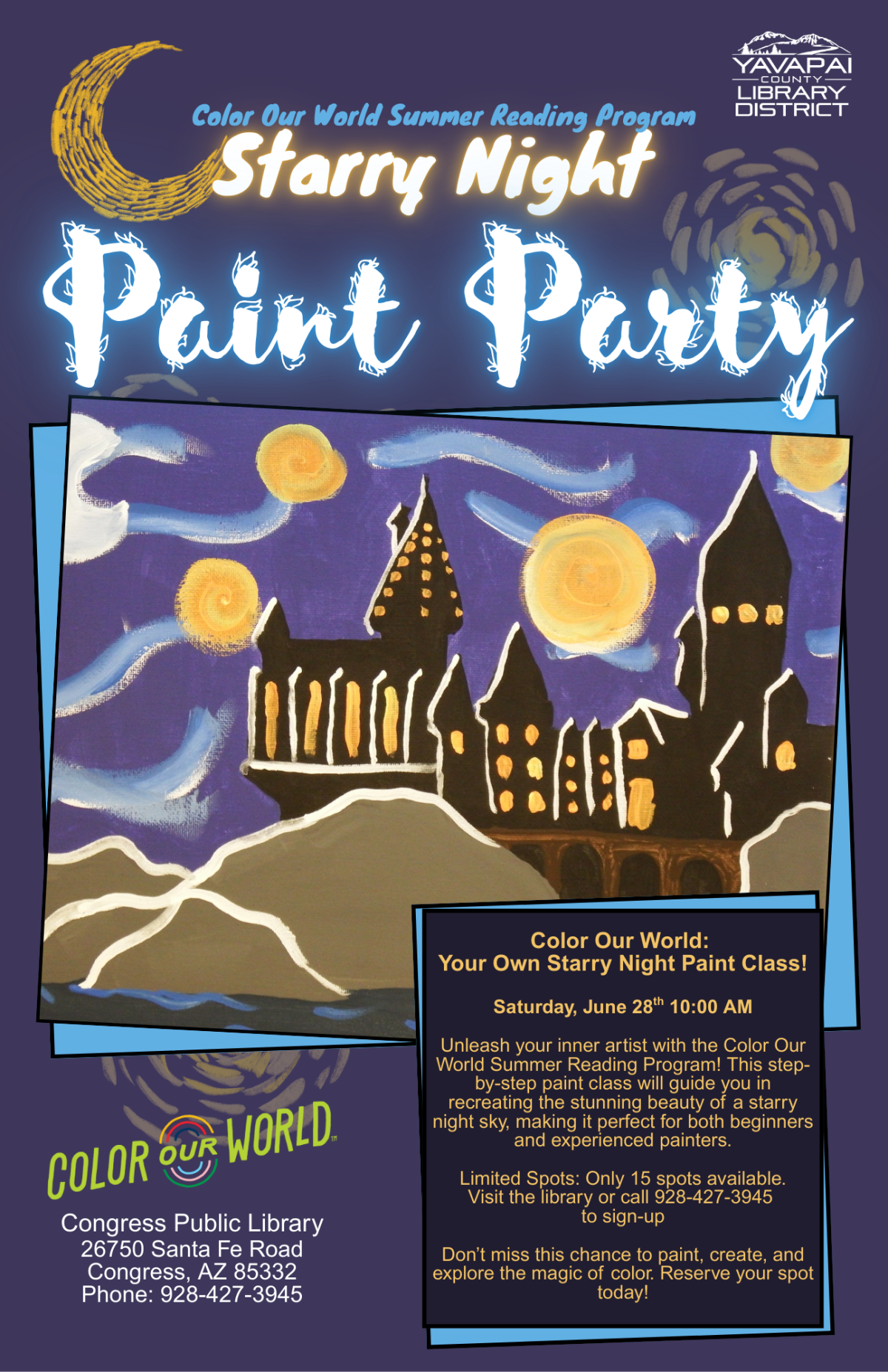 Starry Night painting party