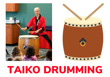 Taiko Drumming with Eileen Morgan!