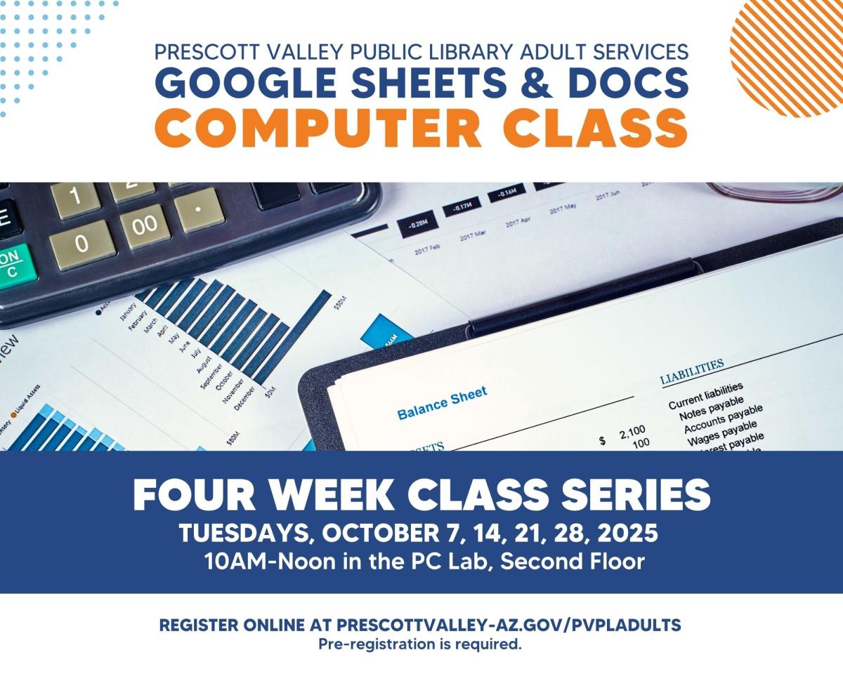 event poster with tablet in background