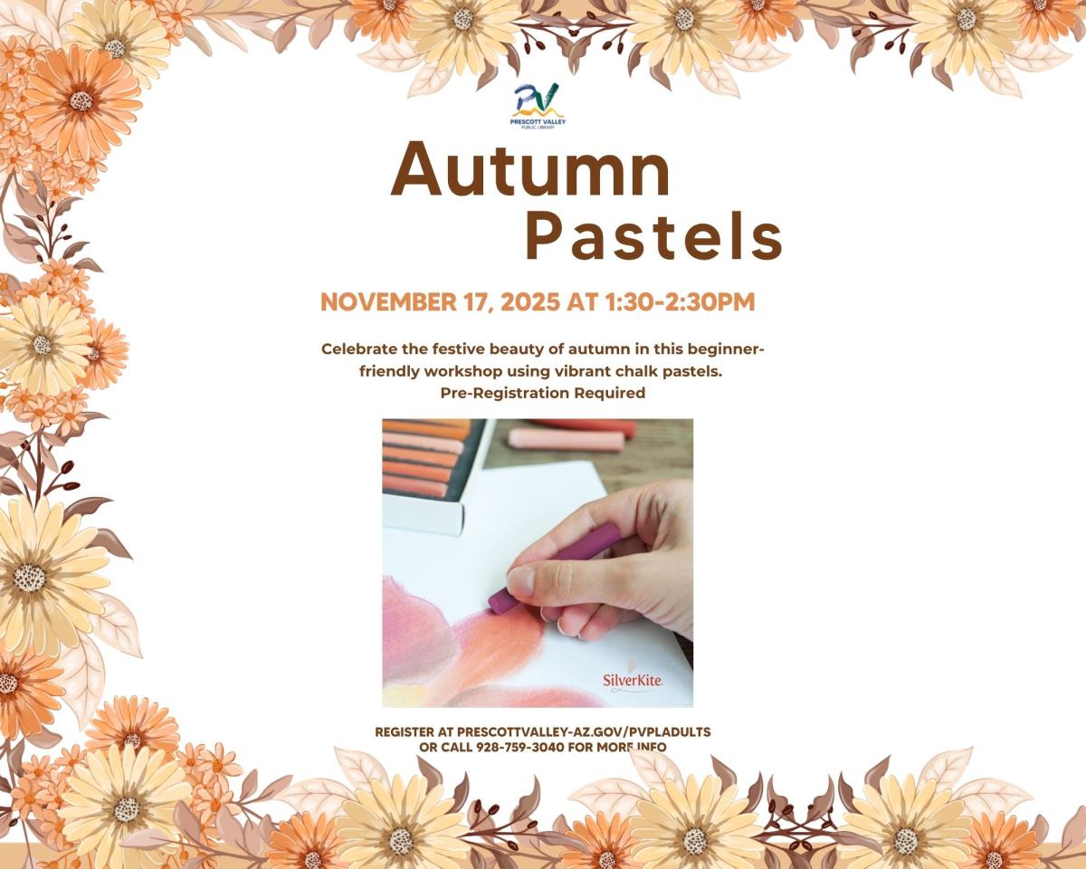 event poster with pastel chalk drawing