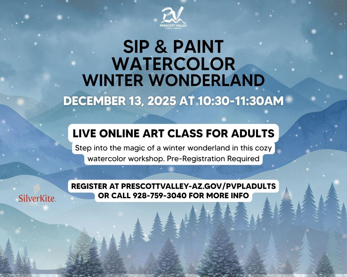 event poster with snowy landscape