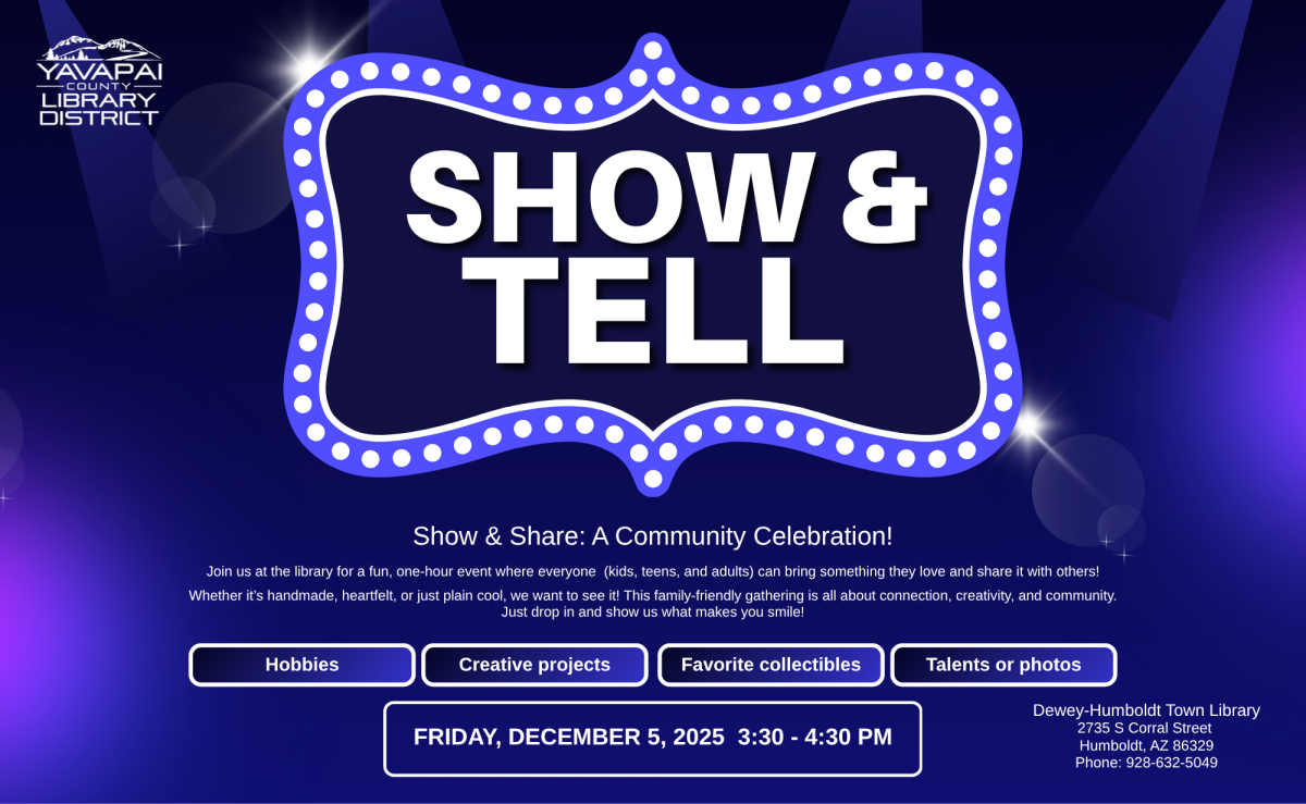 All Ages Show And Tell At The Dewey-Humboldt Town Library