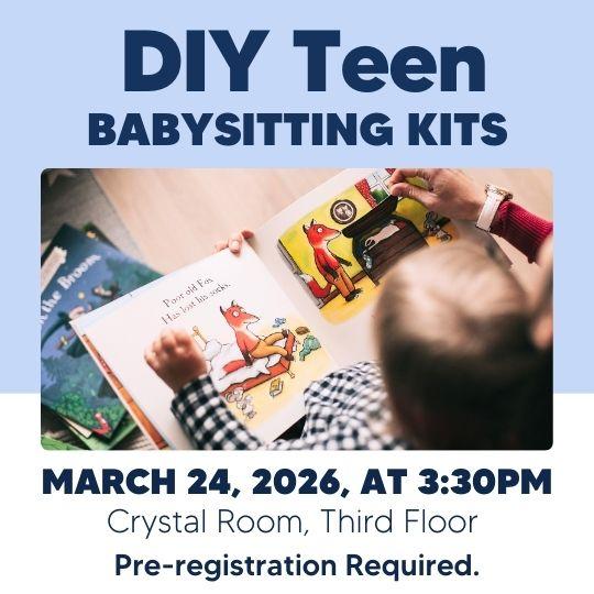 Blue and White DIY Teen Babysitting Kits Flyer