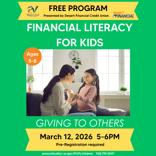 Green and yellow flyer with girl and her mom holding hands on couch.